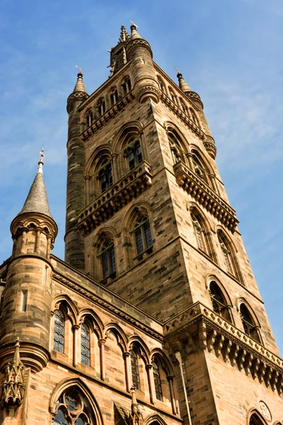 Las torres de la Universidad de Glasgow - un hito de Glasgow construido en el 18 — Foto de Stock