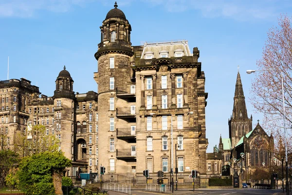 Real Enfermería y Catedral de San Mungo en Glasgow, Escocia — Foto de Stock