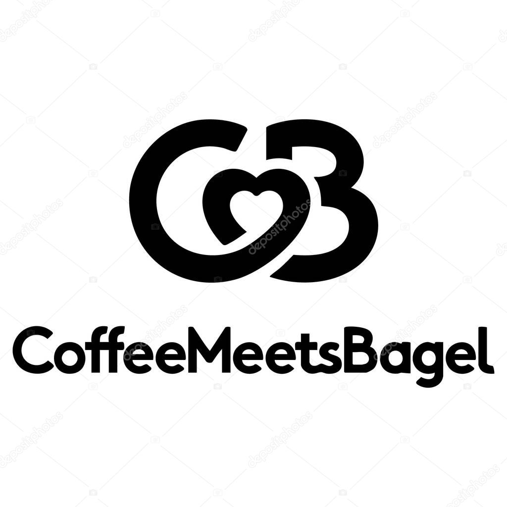 Black Coffee Meets Bagel App Logo Official Vector Icon in SVG and PNG for UI UX Design