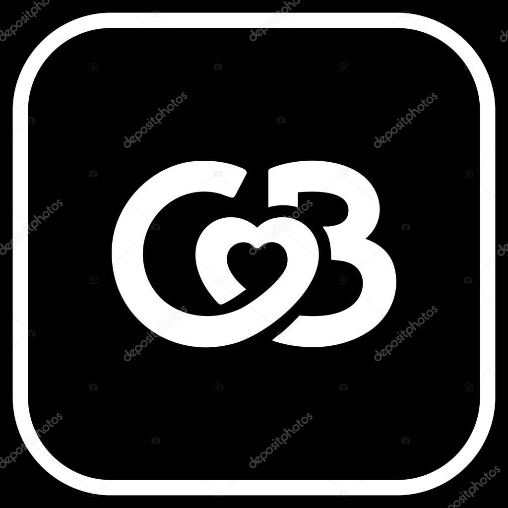 Coffee Meets Bagel Outline White Logo Editable Minimal Logo Icon for Branding Kits