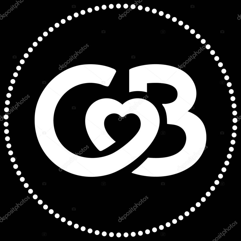 White Dotted Circle Coffee Meets Bagel Logo Elegant Outline Vector Icon for App Creators