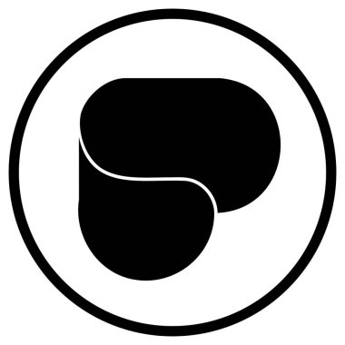 Dijital Ürün Tasarımı için ParPerfeito Siyah Daire Tasarımı Logosu Temiz Vektör Biçimi