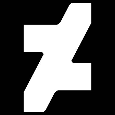 Dijital Arayüzler ve Mobil Kullanıcı Arayüzleri için Beyaz Deviantart Simgesi Düz Vektör Tasarımı