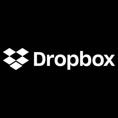 Beyaz Dropbox Resmi Logo Şeffaf Vektör Simgesi, Düzenlenebilir SVG ve Dijital Kullanım için PNG