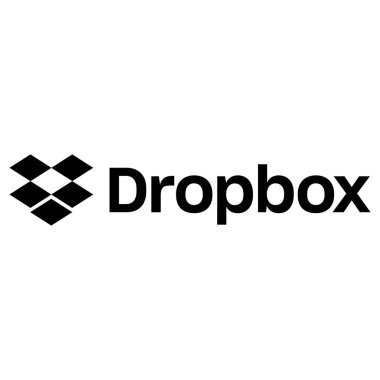 UI UX Tasarımı için Siyah Dropbox App Logosu SVG Resmi Vektör Simgesi ve PNG