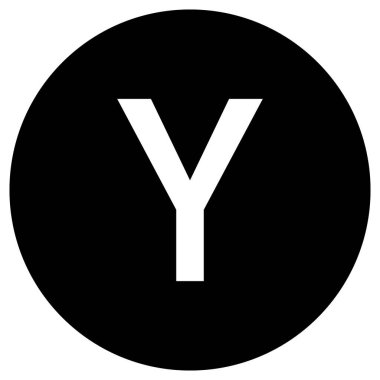 HackerNews Circle Siyah Logo Vektör Simgesi Tasarımı SVG ve Şeffaf PNG Biçimi