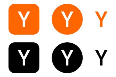 HackerNews Logo Çubuğu Uygulama Simgesi SVG ve PNG Biçimlerinde Ayarlandı