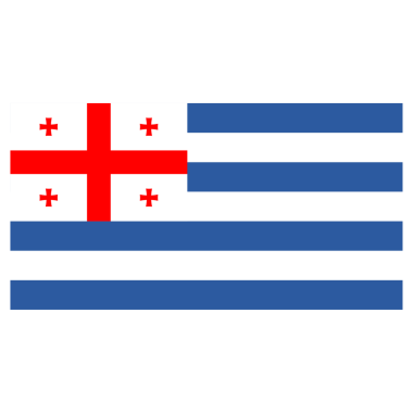 Şeffaf Arkaplanda Adjara Yüksek Kalite Bayrağı