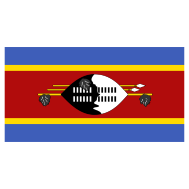 Şeffaf Arkaplanda Eswatini Yüksek Kalite Bayrağı