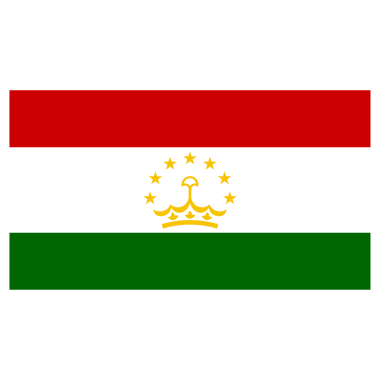 Şeffaf Arkaplanda Tacikistan Yüksek Kalite Bayrağı