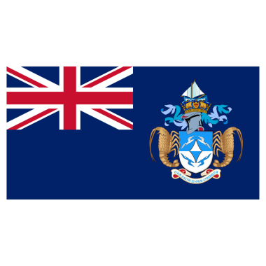 Şeffaf Arkaplanda Tristan Da Cunha Yüksek Kalite Bayrağı