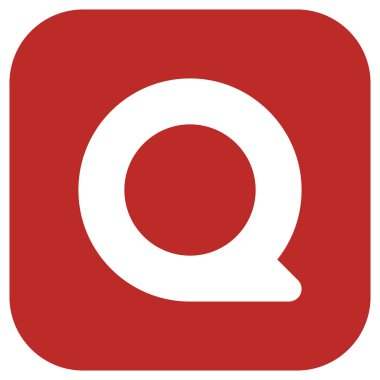 Teknik Markalaşma ve Yaratıcı Tasarım için Klasik Quora Logo Vektörü Düzenlenebilir SVG ve PNG