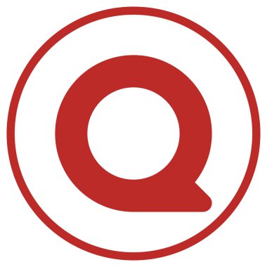 Quora Çember Ana Hattı Logo Modern Teknoloji Simgesi, Uygulama Projeleri için Vektör SVG