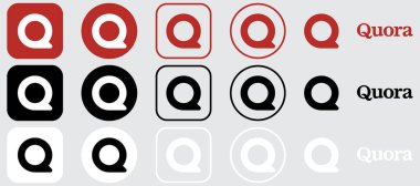 Quora Logo Icon Mega Set Full Vector Bundle for Branding, Print, and Digital Use