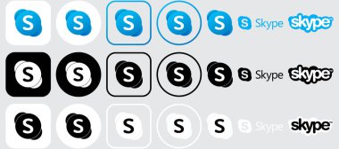 Skype Logo Mega Markalaşma, Yazdırma ve Dijital Kullanım için Tam Vektör Paketi