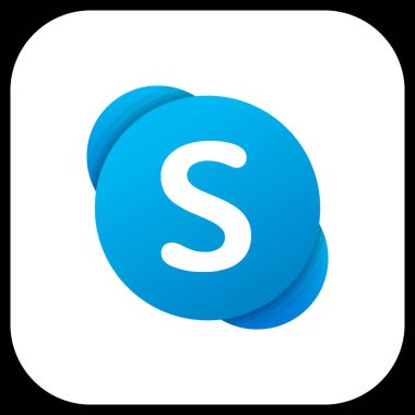 Teknolojik Markalaşma ve Yaratıcı Tasarım için Klasik Skype Logo Vektörü Düzenlenebilir SVG ve PNG