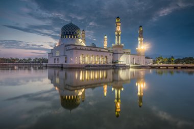 Masjid Kota Kinabalu, Bandaraya, Likas Mosque, Borneo, Sabah, Malaysia clipart