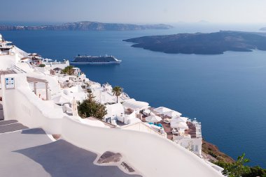 Santorini görünümü