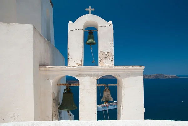 Klockor på santorini — Stockfoto