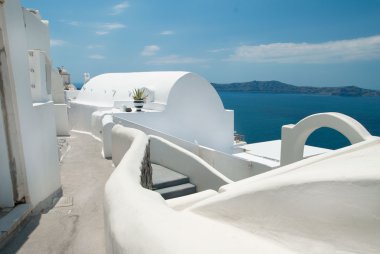Santorini binalar