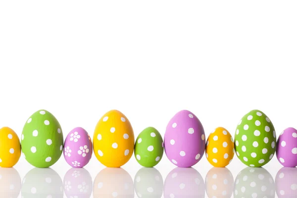 Easter eggs isolated on white — Stock Photo, Image