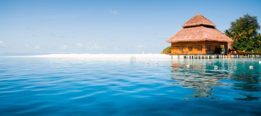 tropikal mavi lagün Villa overwater