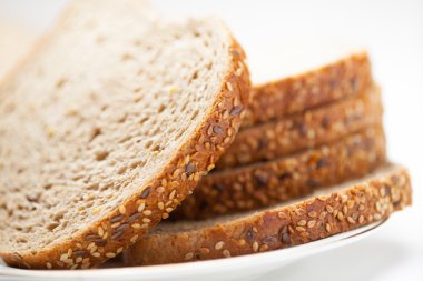 lezzetli üzüm dilimlenmiş ekmek