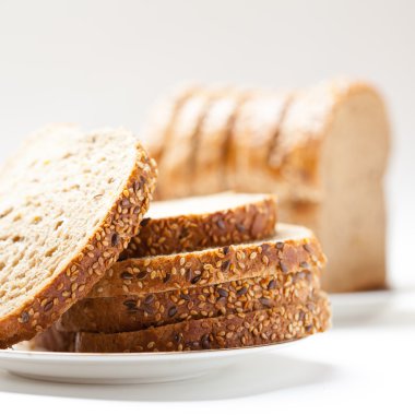 lezzetli üzüm dilimlenmiş ekmek