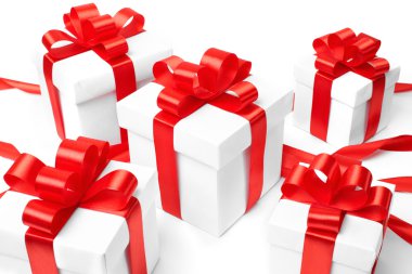 dizi bir bant ile hediye kutusu