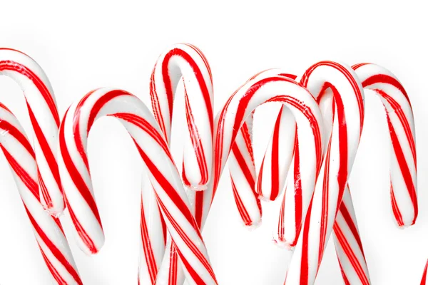 Caramelos de Navidad aislados sobre fondo blanco —  Fotos de Stock