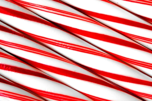 Closeup of peppermint candy canes side by side. — Stock Photo, Image