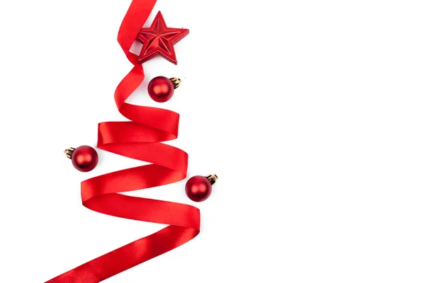 Noel ağacı şerit arka plan — Stok fotoğraf