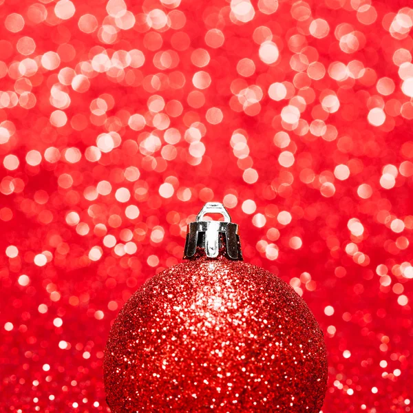 Beautiful red christmas balls — Stock Photo, Image