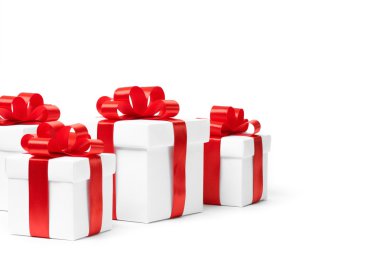 dizi bir bant ile hediye kutusu