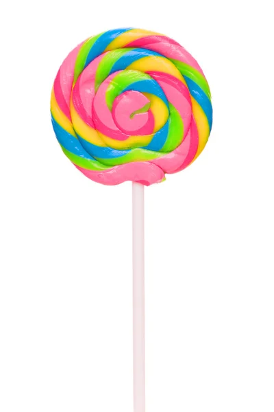 Kleurrijke spiraal lolly — Stockfoto