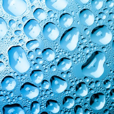 Mavi su damlaları arka plan