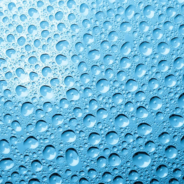 蓝色水滴背景 — 图库照片