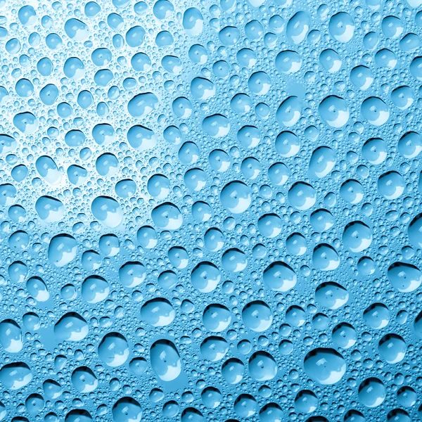 Blue water drops background — Stock Photo, Image