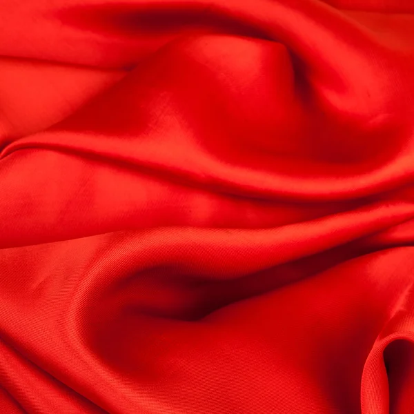 Tessuto rosso su sfondo bianco — Foto Stock