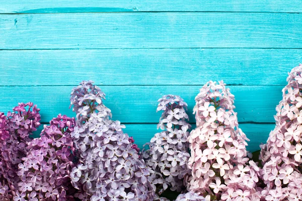 Il bel lilla su una superficie di legno — Foto Stock