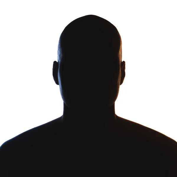 Unknown male person silhouette. — Stock Photo, Image