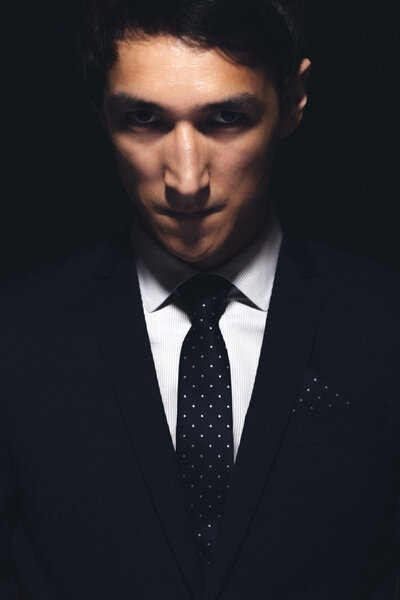 Expressive man portrait