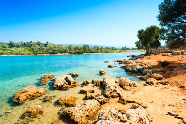 Coastal landscape on Cleopatras island — Stock Photo, Image
