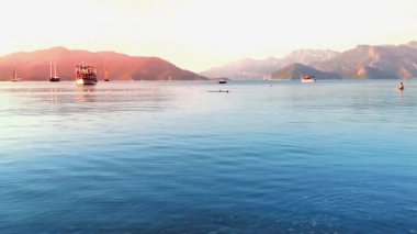 Marmaris'te inanılmaz altın günbatımı