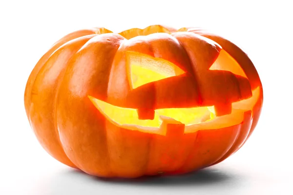 Halloween pumpa isolerad på vit bakgrund — Stockfoto