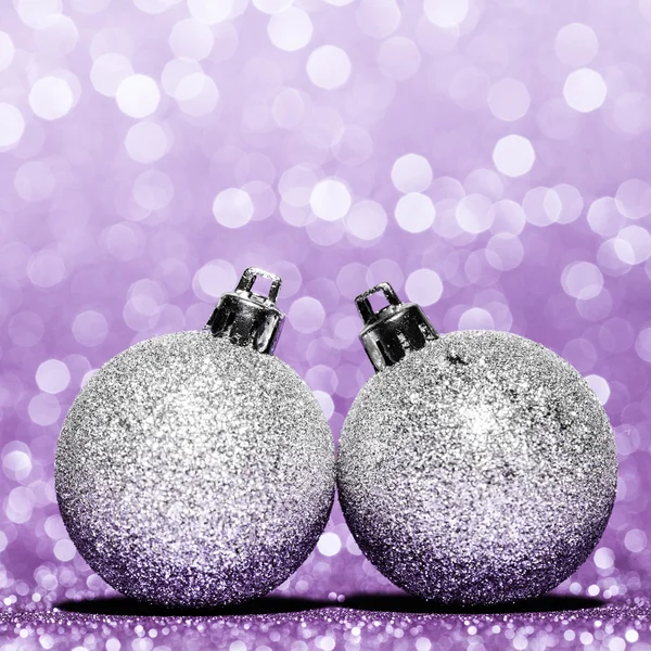 Mooie Glitter kerstballen — Stockfoto