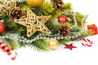 Yıldız ve ağaç Noel arka plan