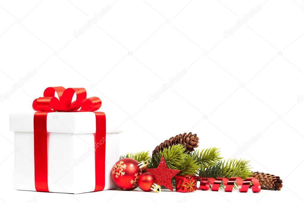 christmas gift with decoration