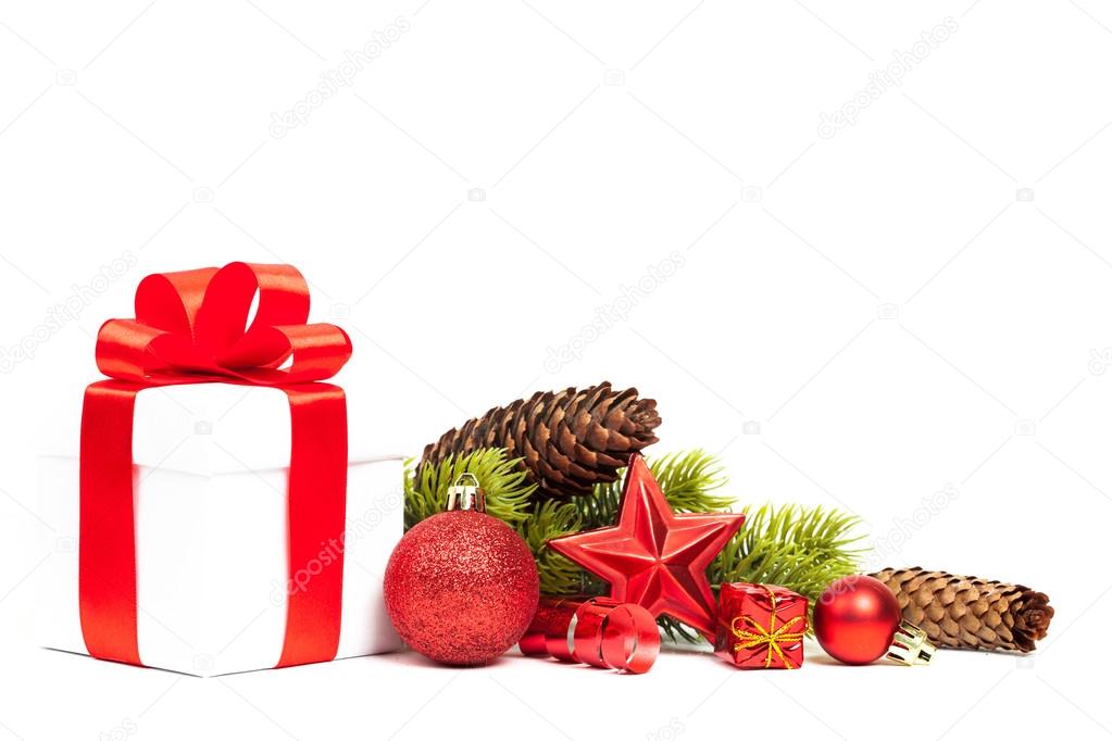 christmas gift with decoration