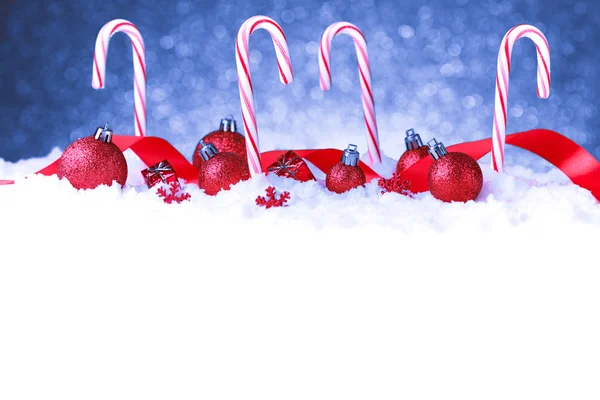Julkort med dekorativa grannlåt — Stockfoto